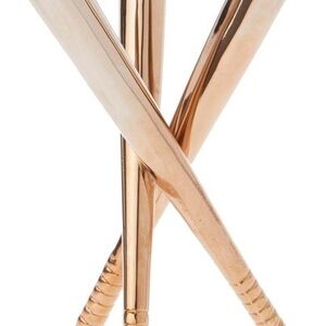 Metal Gold Toned Baseball Ball Holder - Stand G8